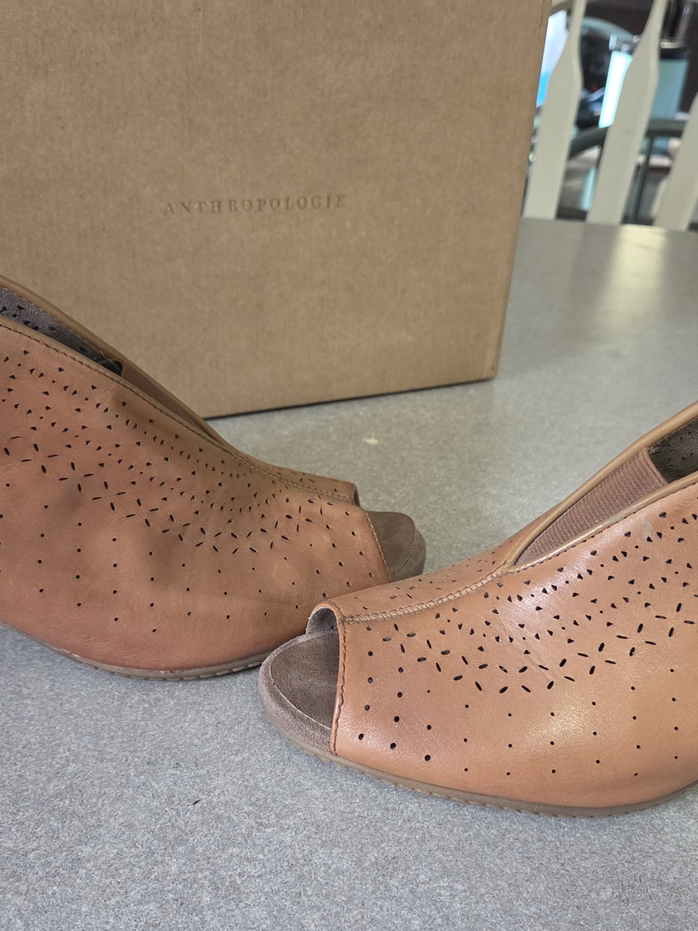 Earth Shoes Women's Brown Peep-Toe Ankle Booties - Picture 4 of 15